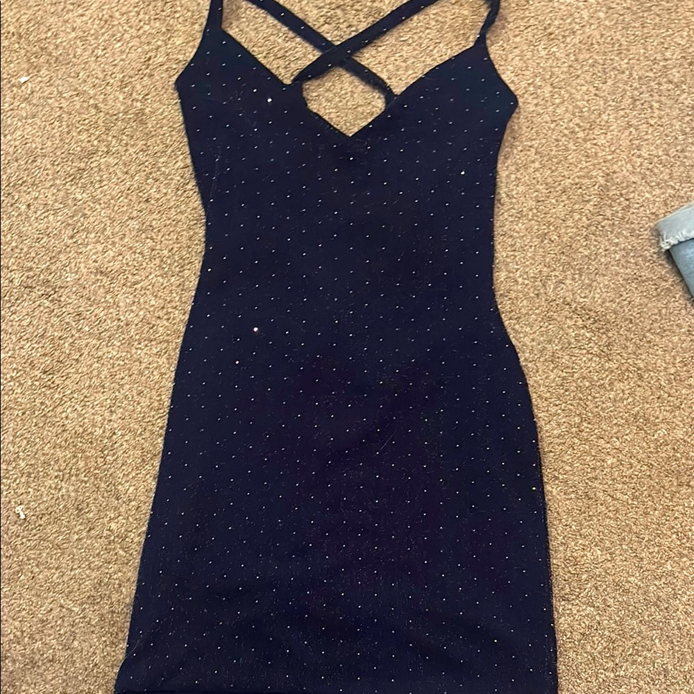 Homecoming Black Strappy Dress